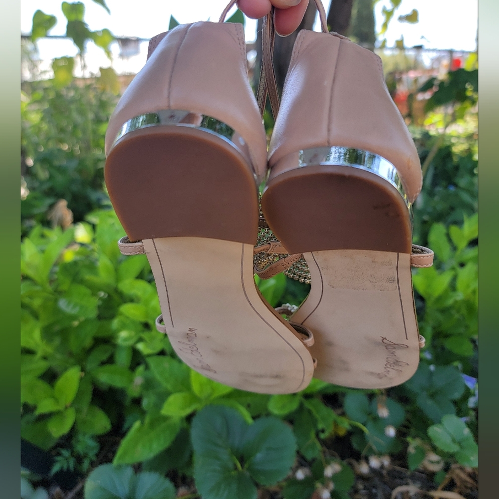 Sam Edleman Rhinestone Strappy Sandals 6 M - Picture 6 of 9
